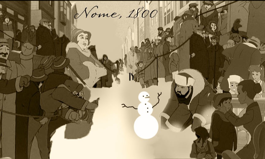 Nome, 1800, a peaceful town of the polar region