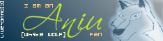 Fan Banner - Aniu/White Wolf