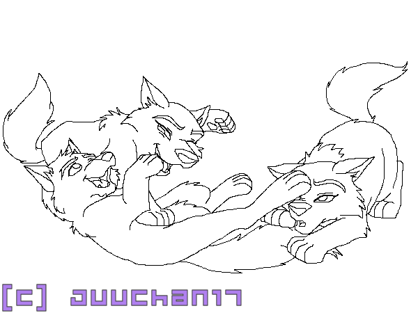 LINEART - Three Pups