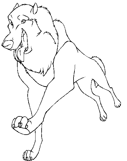 Free Male Husky Lineart