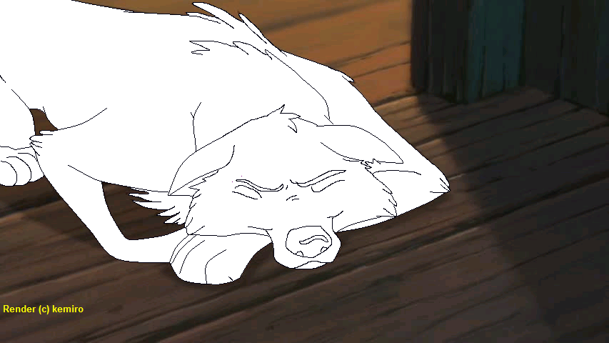A Wolf -Blank Render