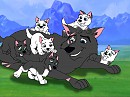 Pups and dad