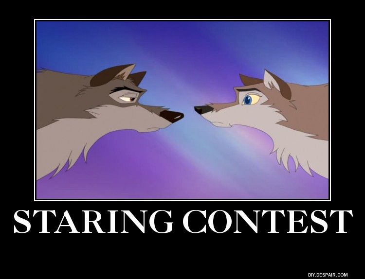Staring contest meme