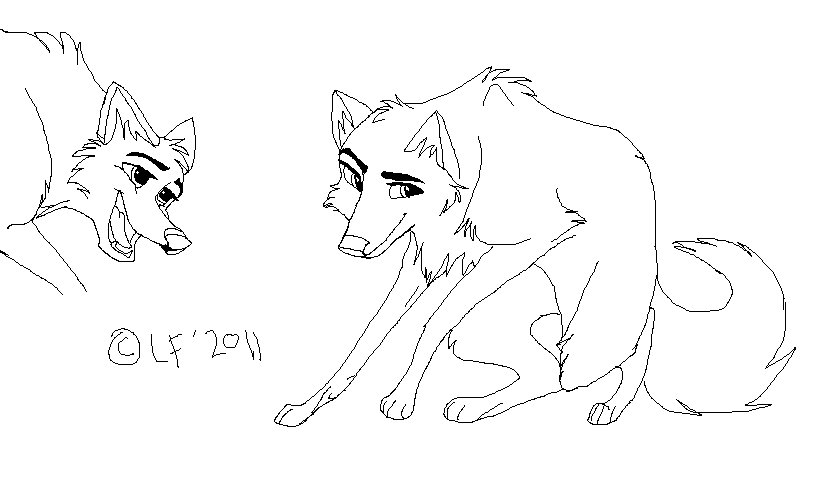 Free female lineart :D