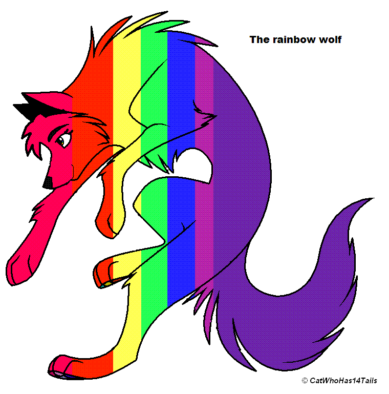 Rainbow Wolf