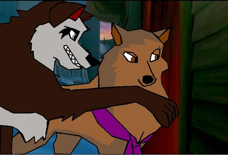 Niko and Rose the sneaky dogs