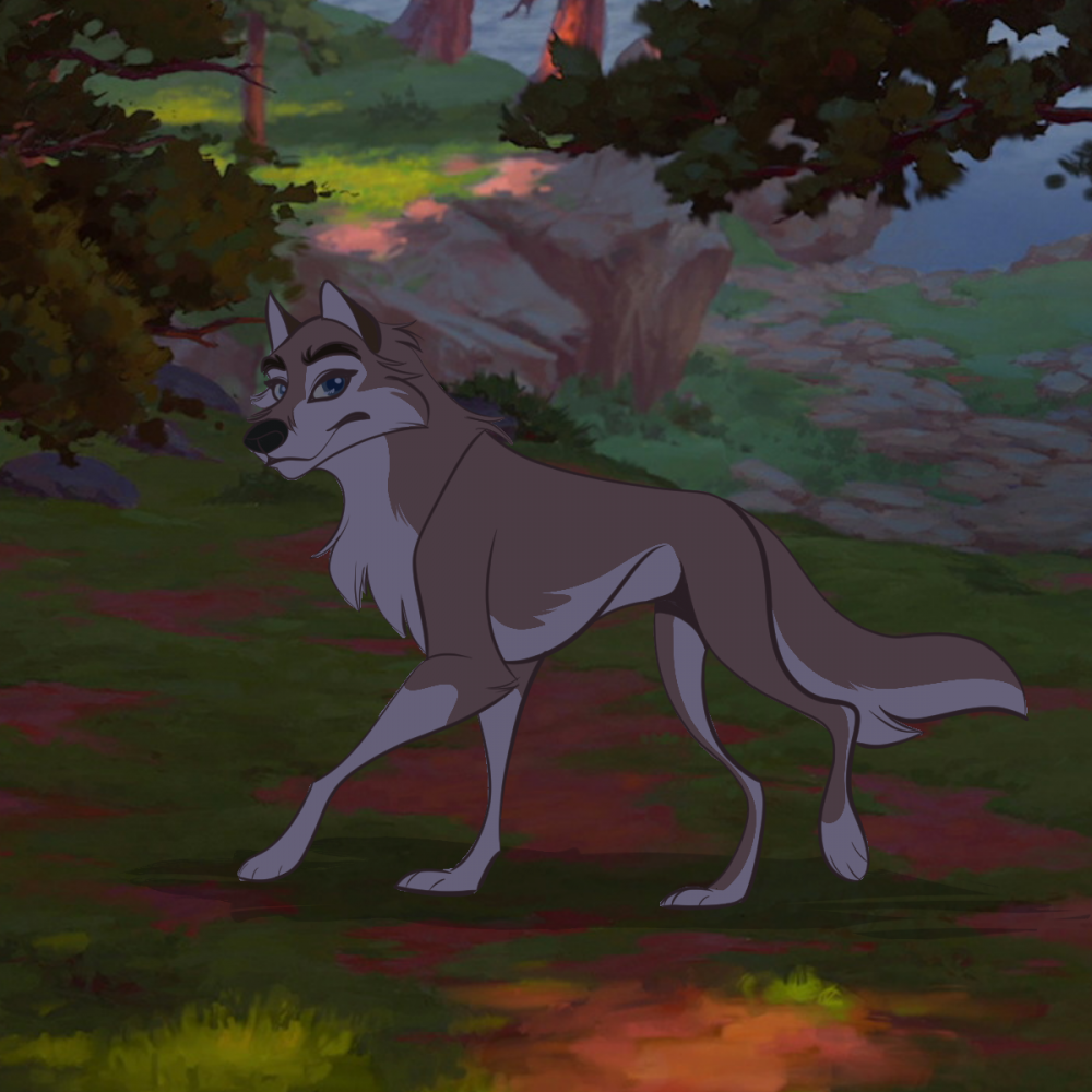 She lives in the woods