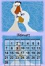 Calendar 2011 - February (Balto characters)