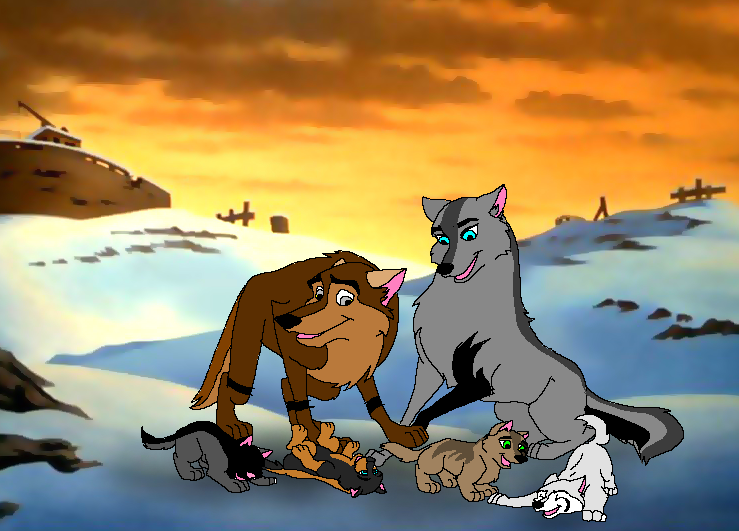 voila la petite famille de dean et Kalou=3