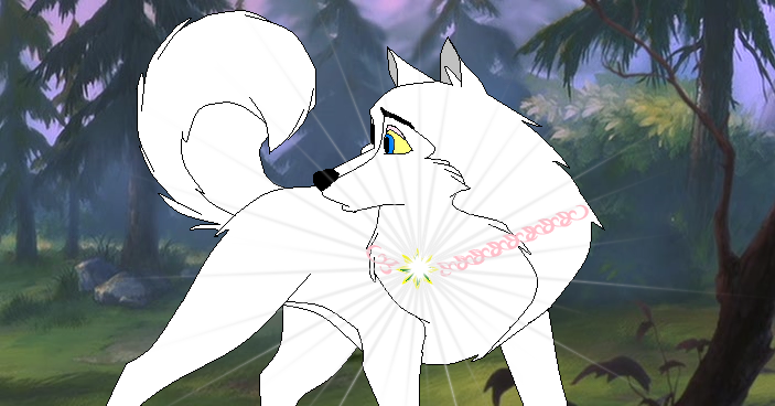 A magic wolf