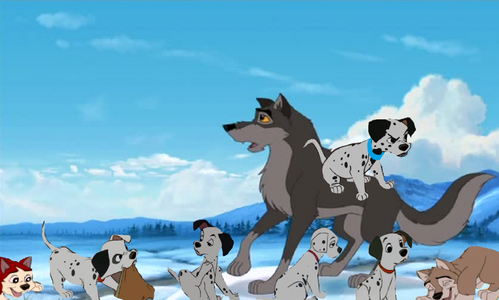 balto et les chiot dalmas