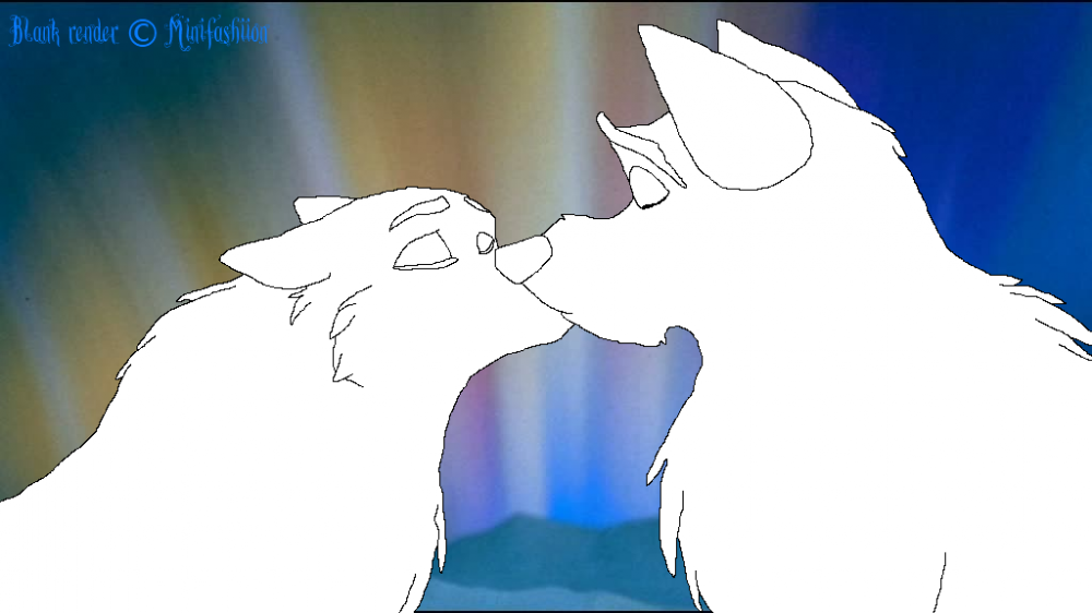 Lineart - Kissing couple