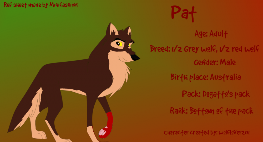 Trade with Wolflover201: Pat reference sheet