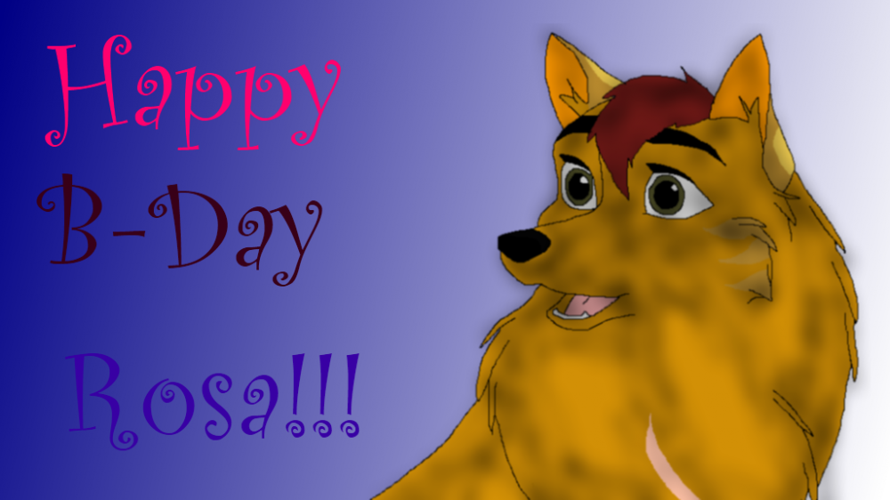 Happy B-Day, Rosa!