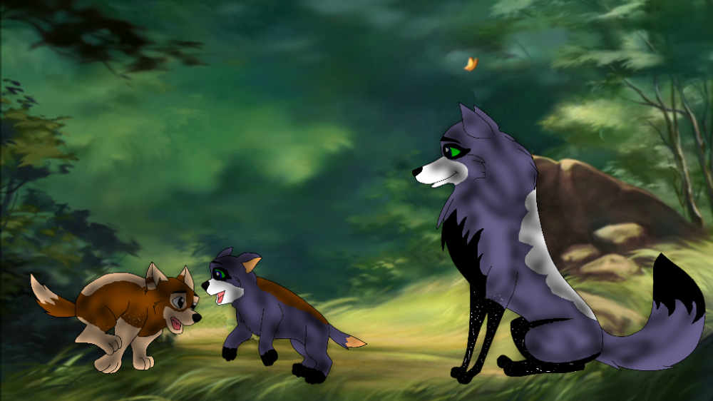 Watching on my pups...-Gift for Ada and Artemisa