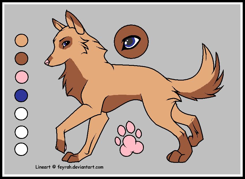 Reference Sheet for my New Character, Evarinya
