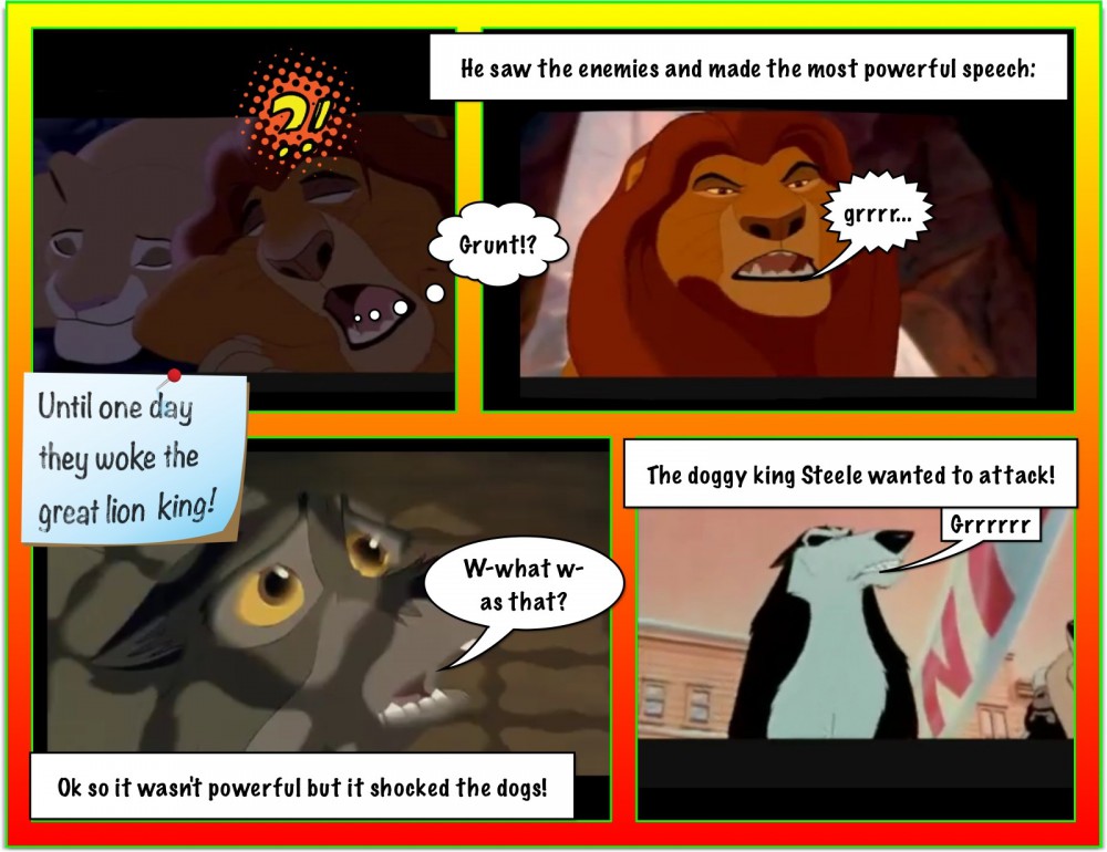 Page 2 lion vs dogs!