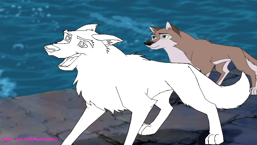 Blank Male Wolf Render