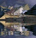 Nava and his Pack Near The Water