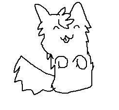 FTU Chibi Wolf Lineart