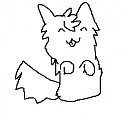 FTU Chibi Wolf Lineart