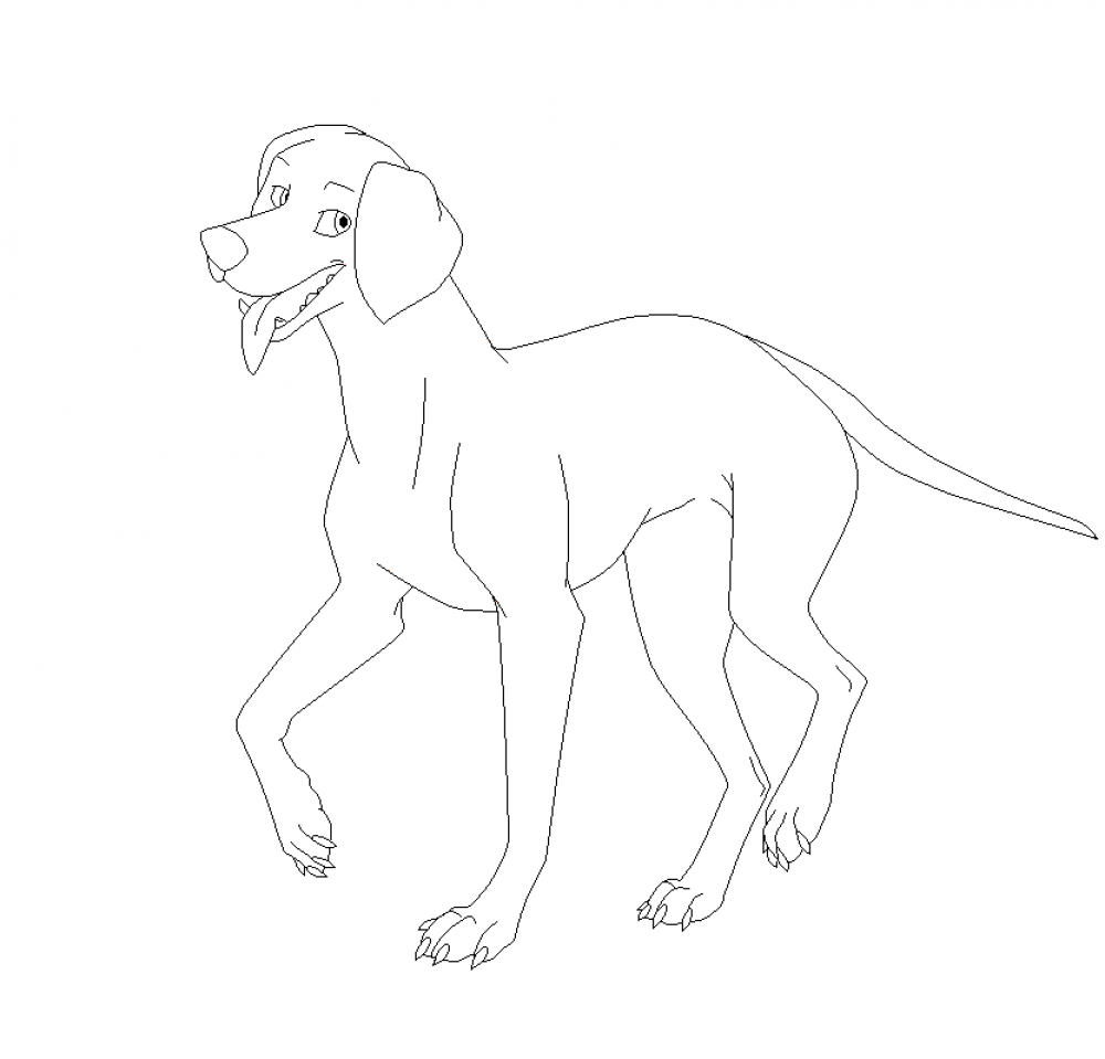 Krakozhian wolfhound blank render