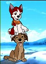 Balto and Jenna as pups