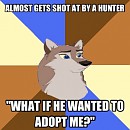 Dimwitted Aleu (hunter wants to adopt??)