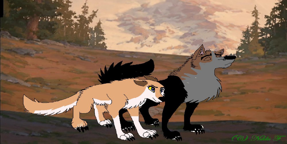 Aleu and her mate: Odeal