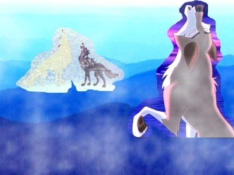 Howling Wolves of a family Tree