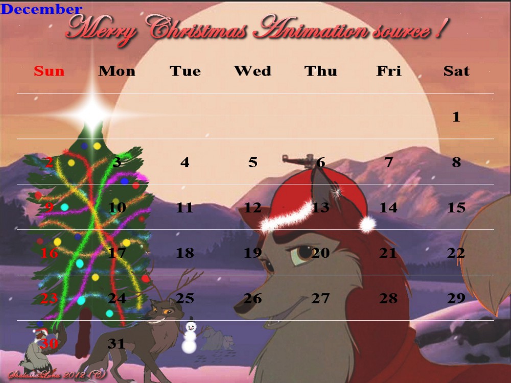 Calendrier Joyeux Noël Animations source ! 