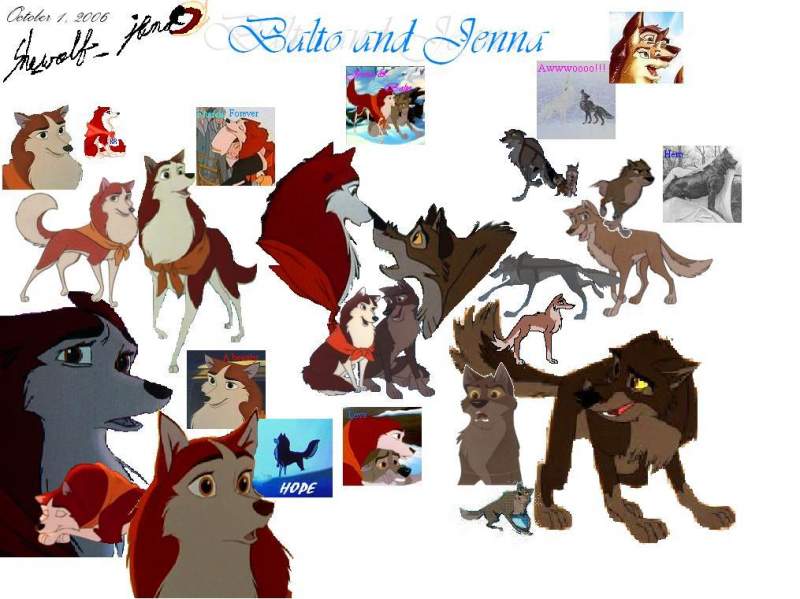 Balto and Jenna Collage