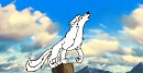 Howling Wolf pup-Blank Render