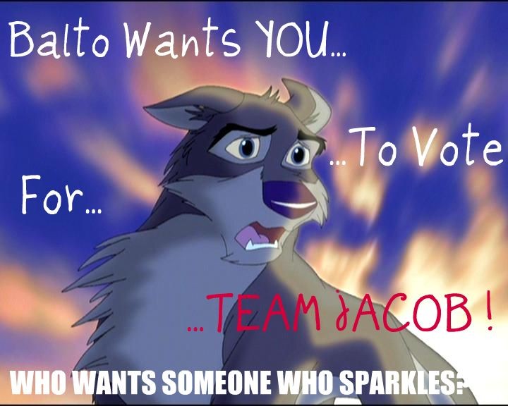 Yes...I'm a Team Jacob Supporter...