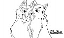 Free couple line art!