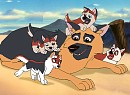 Trace and pups