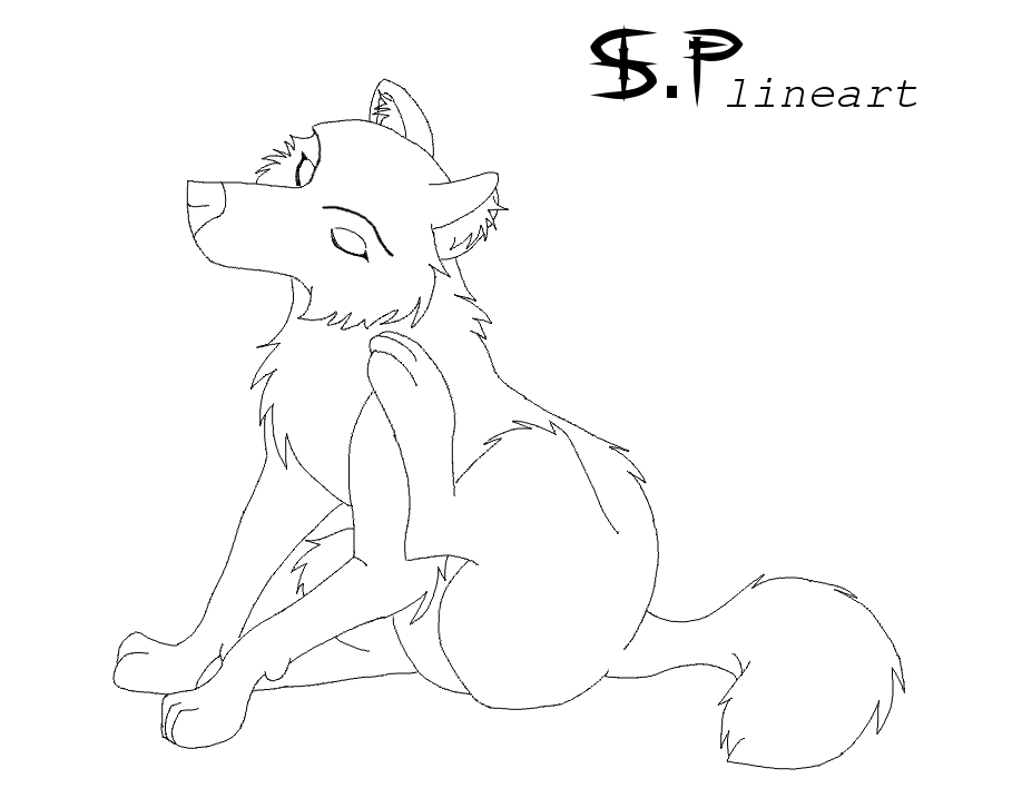 Lineart .::Jungle book wolf style::.
