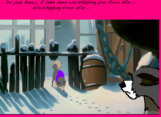 I worship you from afar...