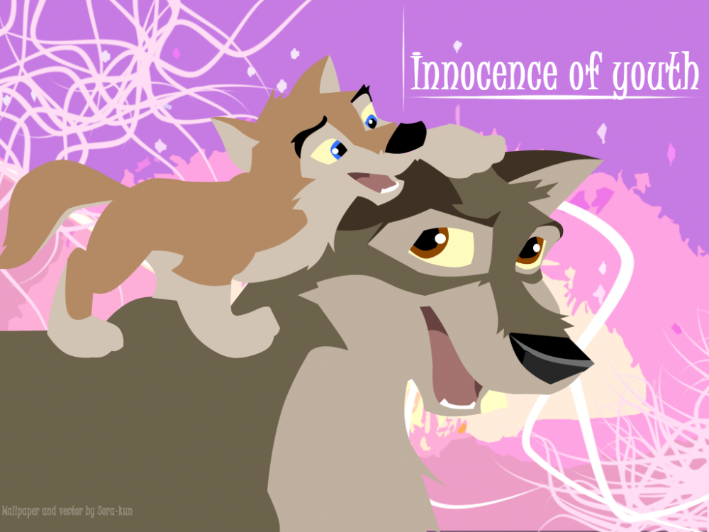 Vector Aleu and Balto Wallpaper