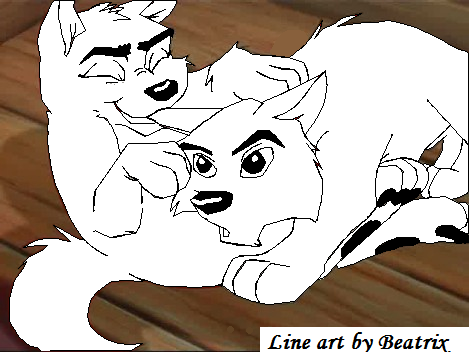 Line art.