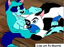 Ari and Sarafina Playing as puppies