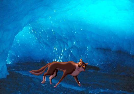 Balto in a cave