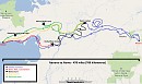 Map of the journey in Balto 1
