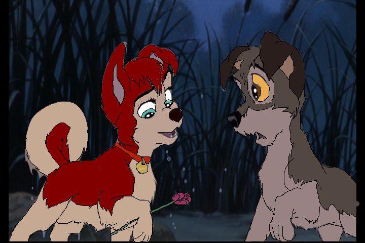 just jenna and balto in lady and the tramp 2 style
