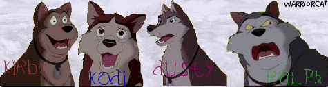 Balto 3 Maildog team