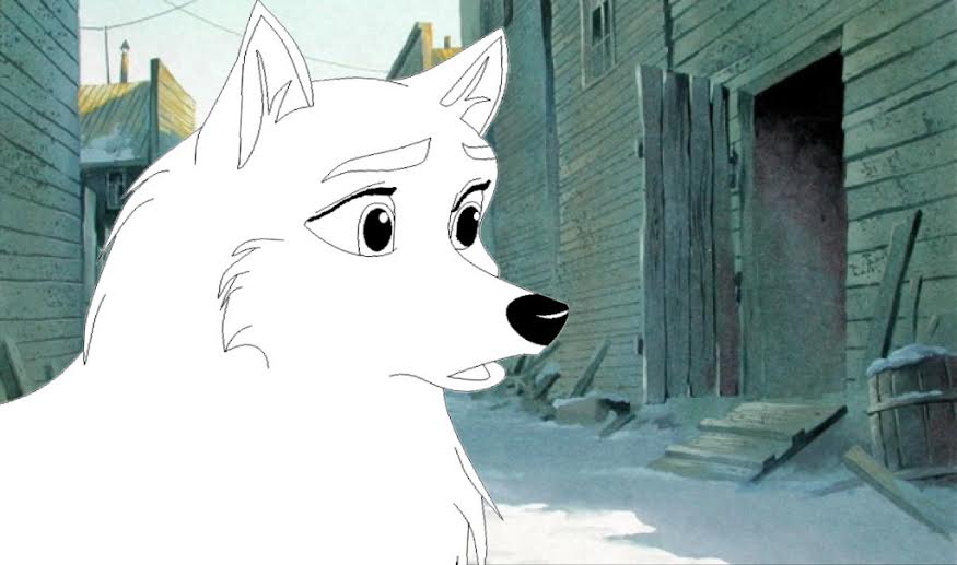 Female husky base with background 