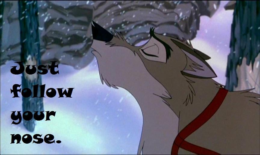 Follow your nose...