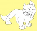 Lineart - Silly pup