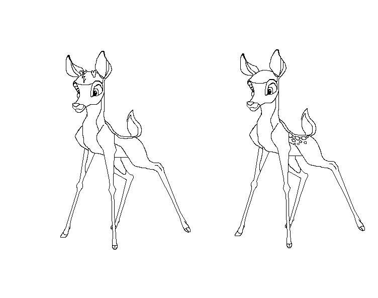 Fawns lineart