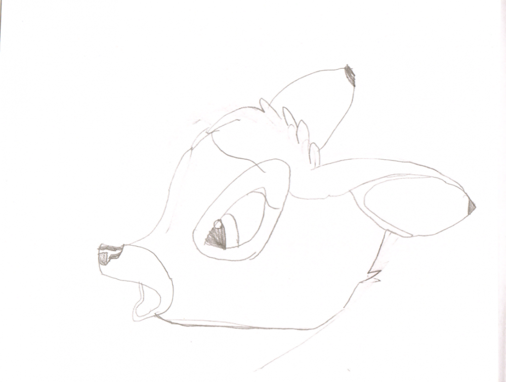 Scared bambi sketch